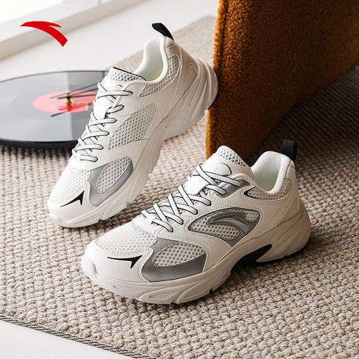 安踏复古潮流网面休闲鞋男鞋秋季新品透气舒适百搭运动鞋112538811 商品图2