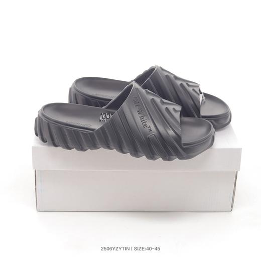 OFF-WHITE Exploration EVA 圆头套穿 防滑一字拖鞋 OW联名拖鞋 商品图2