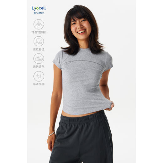 CryingCenter 沙漏塑型小圆领短袖tee  哭喊中心 商品图1