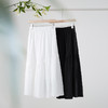 【周末秒杀】熙世界淡人穿搭白色半身裙女夏季新款设计感不规则木耳边A字伞裙 商品缩略图3