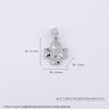 【限时8.8折】【线上铂金馆】PT950 #CNC 【精品】铂金双面鱼鳞爱心幸运四叶草吊坠（不含链）(BFPTDZ00027)预售产品下单后不退款不退货不换货不补差价) 商品缩略图4
