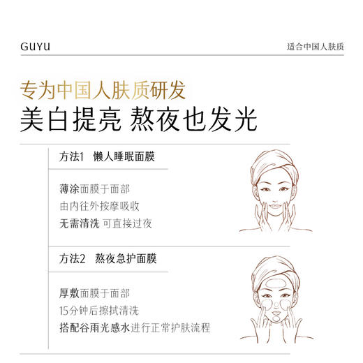 【双十二狂欢节】谷雨光感美白滢润修护面膜85g 新一代「白月光面膜」美白提亮 熬夜也发光 商品图1