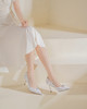 Westory2025年秋季尖头高跟婚鞋宴会鞋浅口单鞋W25CE75671 商品缩略图4