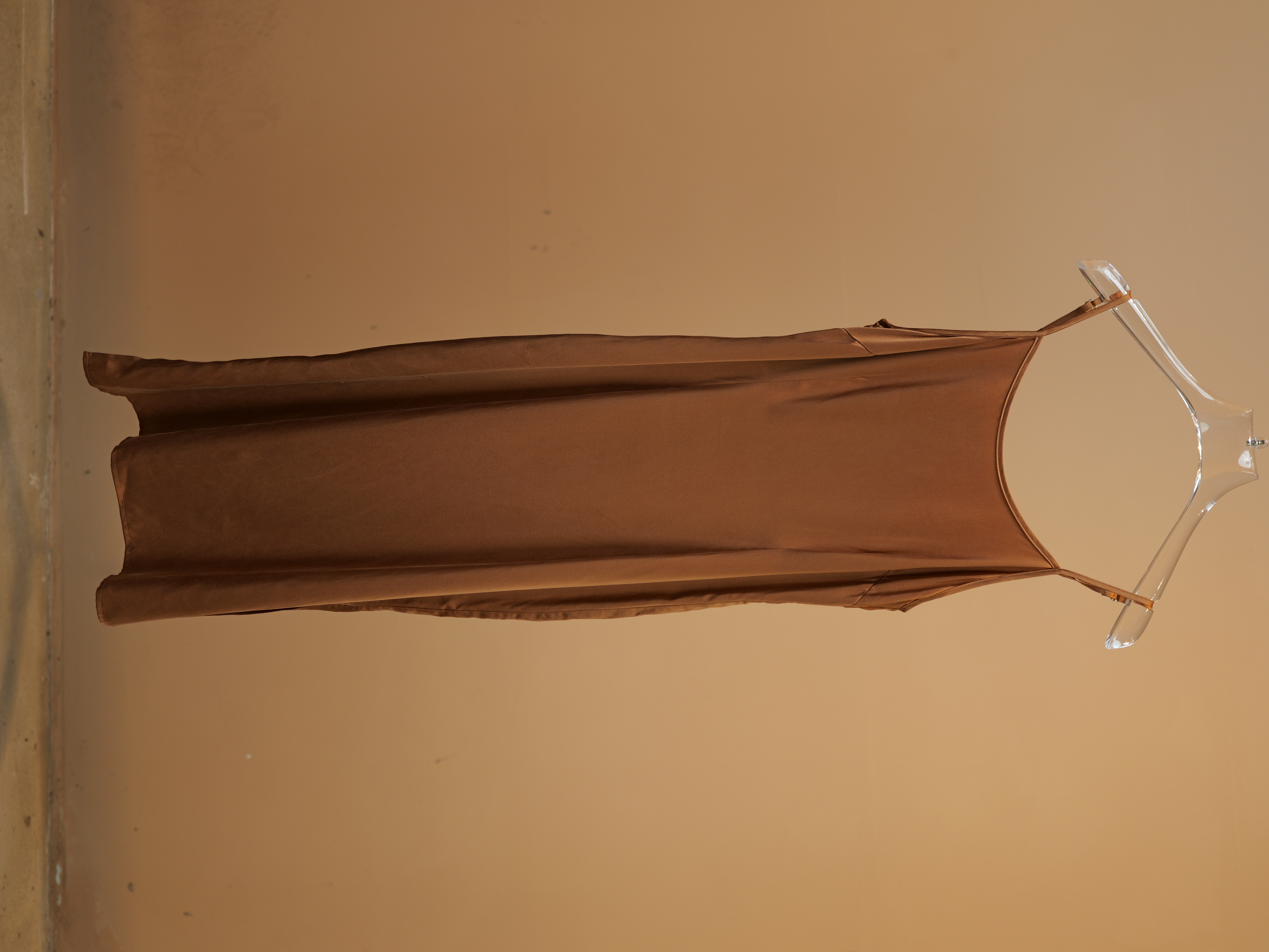 漫物记打底真丝长吊带橙红XYS-W127