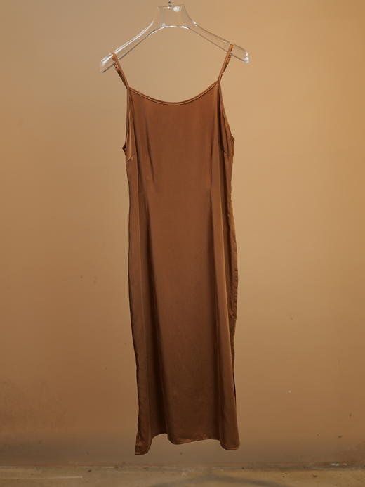 漫物记打底真丝长吊带橙红XYS-W127 商品图0