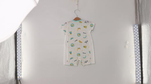 【短袖对襟哈衣】卓儿夏季婴儿连体衣男女宝宝薄款透气纯棉卡通爬服 商品图6
