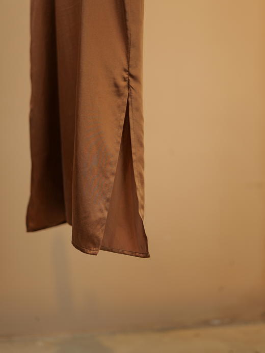 漫物记打底真丝长吊带橙红XYS-W127 商品图3