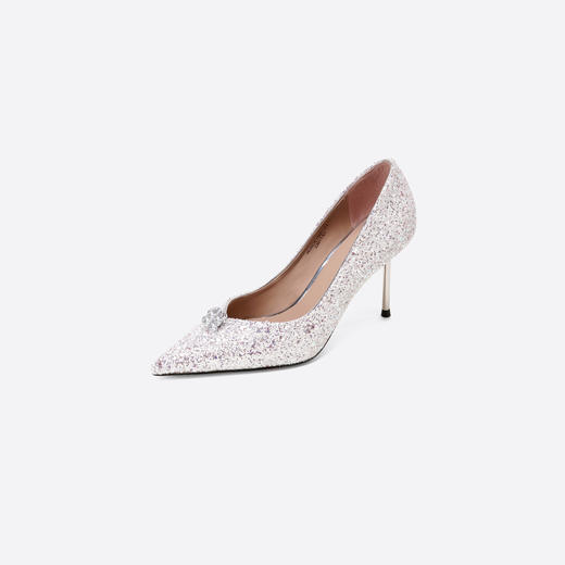 Westory2025年秋季尖头高跟婚鞋宴会鞋浅口单鞋W25CE75671 商品图1