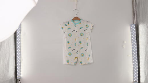 【短袖对襟哈衣】卓儿夏季婴儿连体衣男女宝宝薄款透气纯棉卡通爬服 商品图7