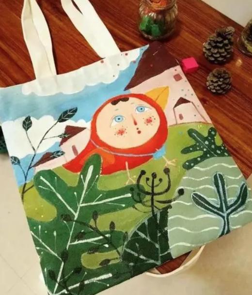 【3H公益时长】手绘地球环保袋，我的地球我守护！ 商品图1