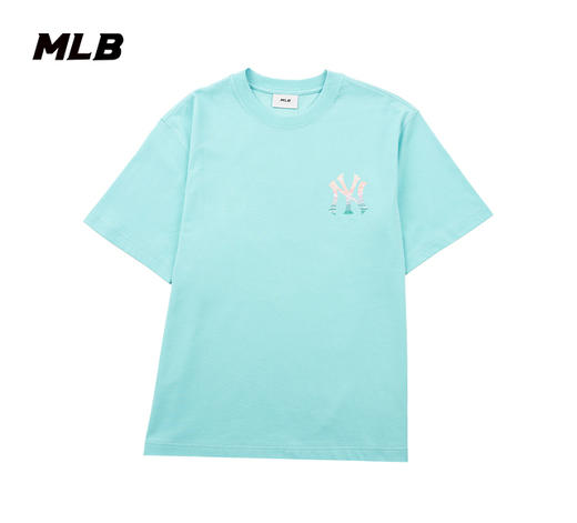 MLB背标彩色水波纹25春夏新款T恤3ATSX0353 商品图0
