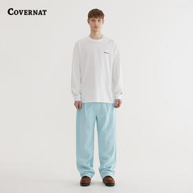COVERNAT韩国潮牌酷感宽松长袖T恤简约百搭男女同款2025春夏新CO2501LT01