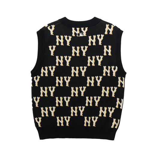 【潮牌特价】MLB男女同款满印老花针织衫马甲背心3AKPM0331 商品图7