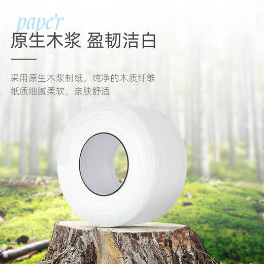 大卷纸厕纸酒店大盘纸商用卫生间厕所纸巾家用卫生纸实惠装整箱批 商品图1