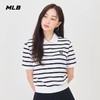 【一口价】MLB女款条纹立领小短款T恤3FPQV0143【无货退款】 商品缩略图0