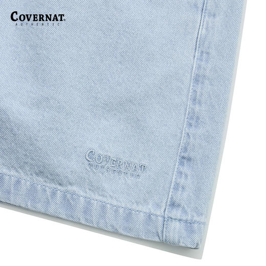 Covernat韩国潮牌休闲纯棉舒适宽松情侣男女同款牛仔短裤春夏CO2402SO03 商品图3