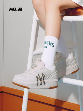 MLB男女同款大标皮面拼接色学长鞋3ASXCLX4N