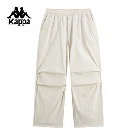 Kappa卡帕背靠背运动长裤男2025夏季新款宽松直筒裤防泼水工装裤K0F52AY71