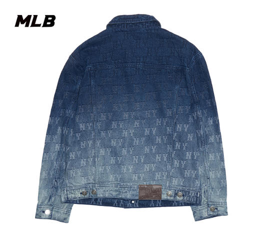MLB渐变满印花男女同款牛仔夹克3ADKM0351 商品图2