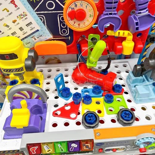 伟易达仿真多功能工作台山姆同款工具箱维修拧螺丝双语创意拼搭电动玩具 商品图2