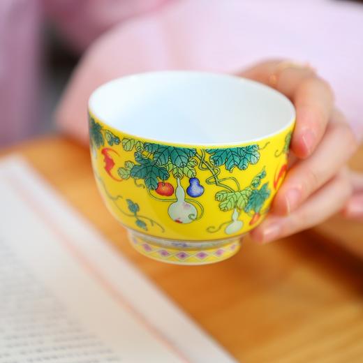 杯有钱·宫廷粉彩五福杯，景德镇御器研究院出品，古陶瓷修复专家阳士琦大师创作 商品图4