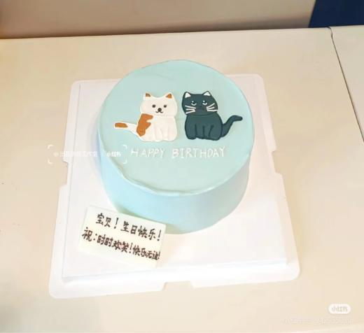 喵星人小集合/猫卡通手绘蛋糕-低糖处理无添加 商品图6