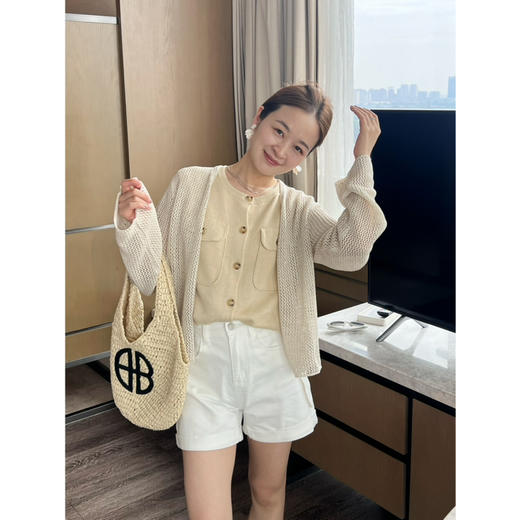 2506505    超美系带 镂空开衫 商品图10