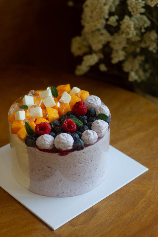 （双拼鲜果蛋糕）芒果奶油➕蓝莓奶油 商品图0