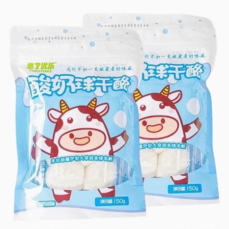 悠了优乐·鲜酸奶球干酪 150g*3  含益生菌 酸甜不腻 绵密奶香 商品图0