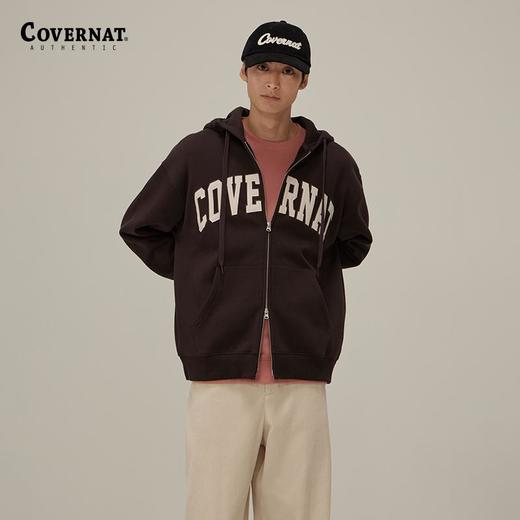 covernat韩国潮牌宽松休闲连帽开衫梭织外套男女同款24秋冬新品CO2403HZ03 商品图0
