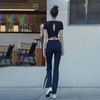 Beemen高腰裸感微喇瑜伽裤 防卷边修身显腿直运动瑜伽裤 日常健身跑步显瘦款 商品缩略图3