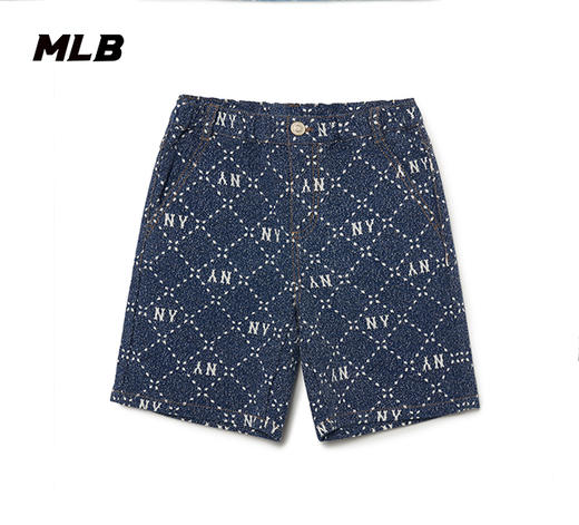 MLB儿童男女童潮流老花牛仔短裤休闲洋气宽松裤23春夏季新款7ADPM0233【热销中无货退款介意勿拍】【热销中无货退款介意勿拍】 商品图0