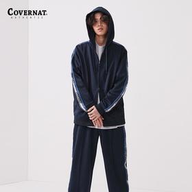 covernat韩国潮牌复古宽松休闲时尚连帽拉链衫2025春夏新CO2401HZ04