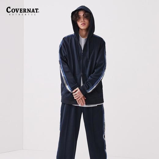 covernat韩国潮牌复古宽松休闲时尚连帽拉链衫2025春夏新CO2401HZ04 商品图0