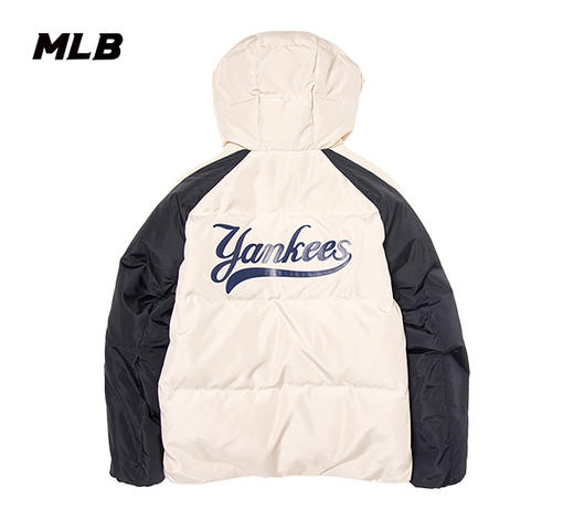 MLB男女同款学院风字母标拼接色羽绒服3ADJV0246 商品图7