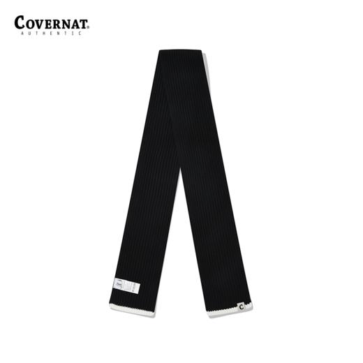 covernat韩国潮牌围巾保暖短款围巾黑色街头小众高街潮牌insCO2204TC01 商品图2