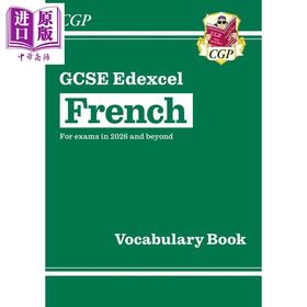 【中商原版】新GCSE法语Edexcel爱德思词汇书 2026年考试 CGP New GCSE French Edexcel Vocabulary Book for exams from 2026