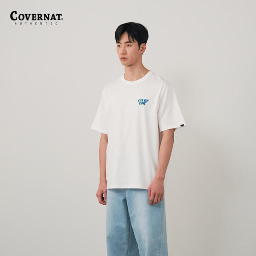 covernat韩国潮牌短袖T恤圆领时尚休闲舒适oversize短袖男T恤CO2302ST34 商品图1