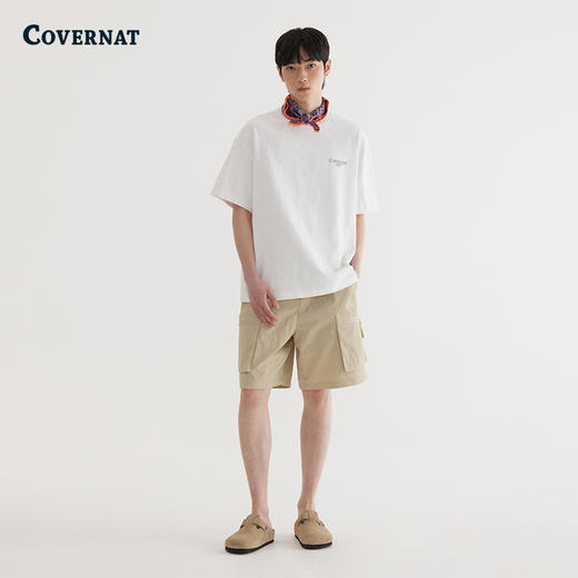 Covernat韩国潮牌印花T恤男女同款休闲宽松短袖2025夏季新CO2502ST13 商品图2
