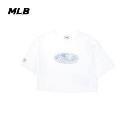 MLB女款圆形标学院风小标短款T恤3FTSM0653