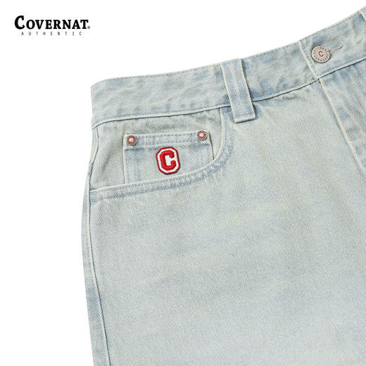 covernat韩国潮牌女士宽松纯棉休闲时尚牛仔短裤2024春夏新品CO2402SO06 商品图3