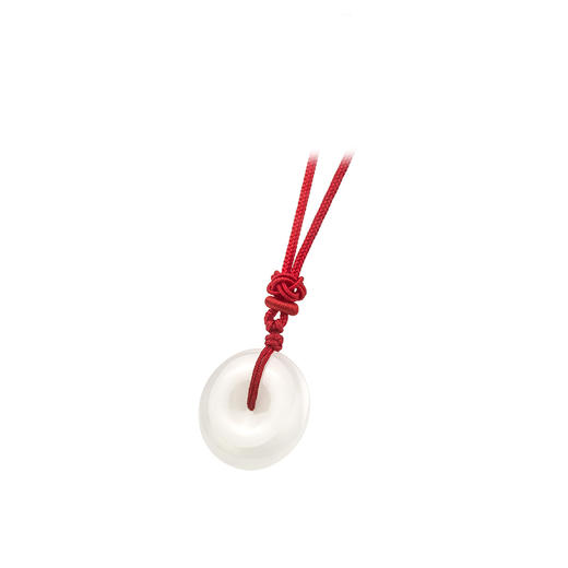 EOV33-A-X022EOV000802 周大福CHOW TAI FOOK 经典平安扣和田玉吊坠配绳-EOV33 商品图1