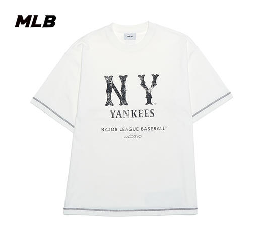 MLB张凌赫同款男女复古COOPERS凉感防晒T恤25夏季新款3ATSB1153 商品图4