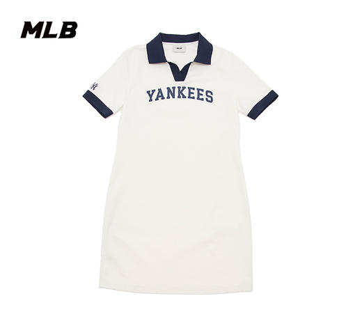 【潮牌清仓】MLB字母标女款立领连衣裙3FOPV0143【无货退款介意勿拍】 商品图4
