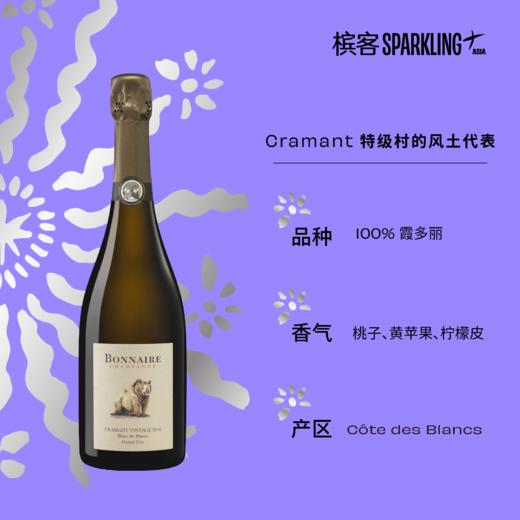 Bonnaire Cramant Grand Cru Blanc de Blancs 2016  宝奈儿克拉芒特级白中白 2016 750ml&1.5L 商品图5