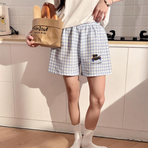 【GZ】无忧购39元2件云朵棉格纹短裤遛弯裤家居服（截单后3-5天发货) 商品图7
