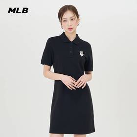 MLB女款爱心标小标纯色立领连衣裙3FOPH0143