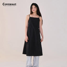 covernat韩国潮牌小黑裙潮流时尚女士吊带连衣裙2024春夏新品CO2402OP70
