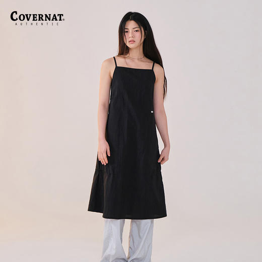 covernat韩国潮牌小黑裙潮流时尚女士吊带连衣裙2024春夏新品CO2402OP70 商品图0