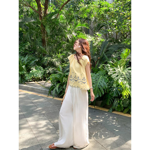 <曾小咸推荐>夏季新款韩版个性刺绣设计衬衫 商品图3